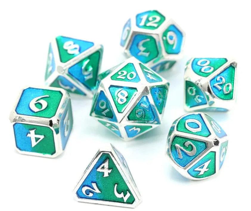 VR-67952 Die Hard Dice Metal Set Polyhedral - Spellbinder Gaia - Die Hard Dice - Titan Pop Culture