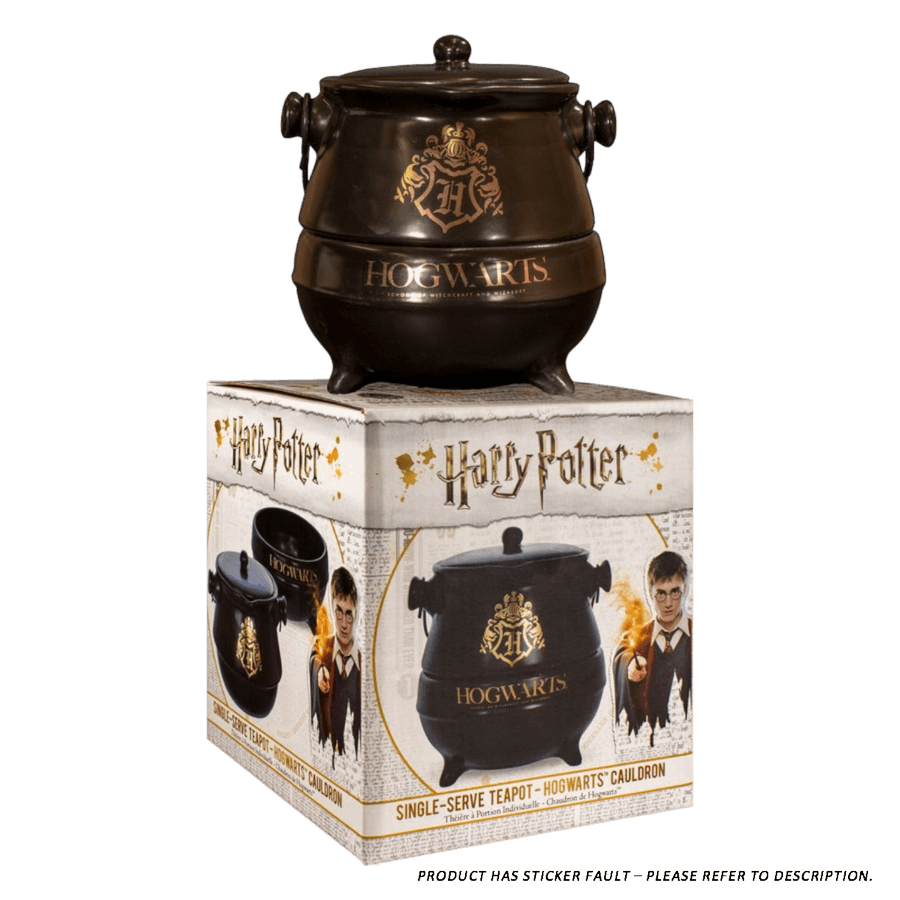 Harry Potter - Hogwarts Ceramic Single Serve Teapot [Sticker Fault] Merchandise by Half Moon Bay | Titan Pop Culture