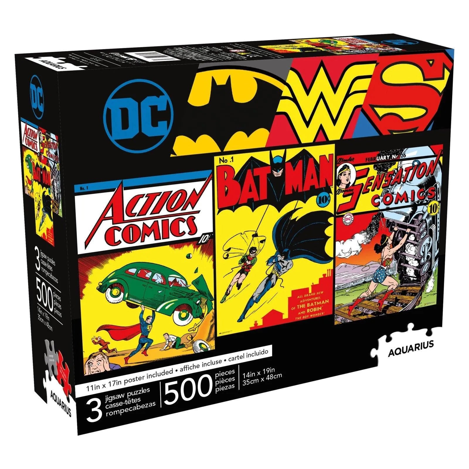 84729 Aquarius Puzzle DC Comics Puzzle 500 pieces (3 in the Assortment) - Aquarius - Titan Pop Culture