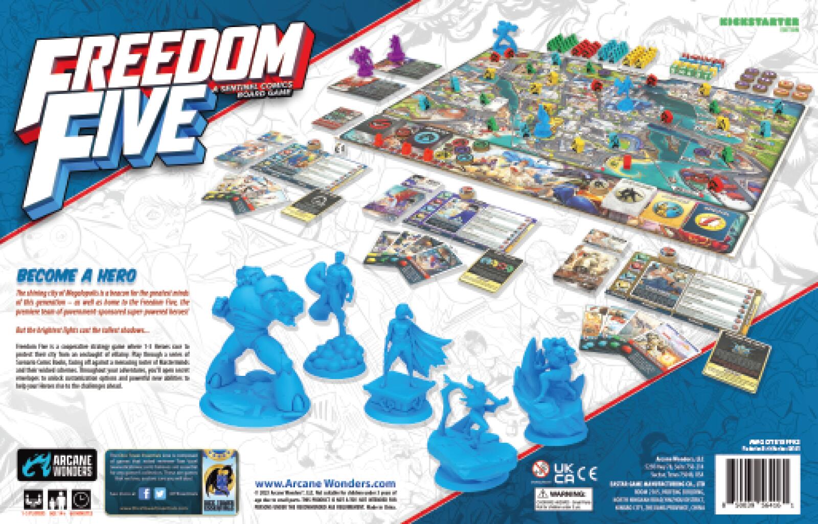 Freedom Five Core Game (Kickstarter Unpainted Edition)
