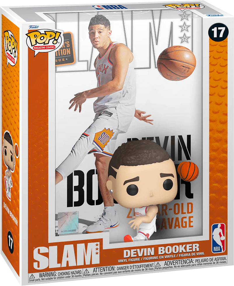 889698750707 NBA: Slam - Devin Booker Pop! Cover - Funko - Titan Pop Culture