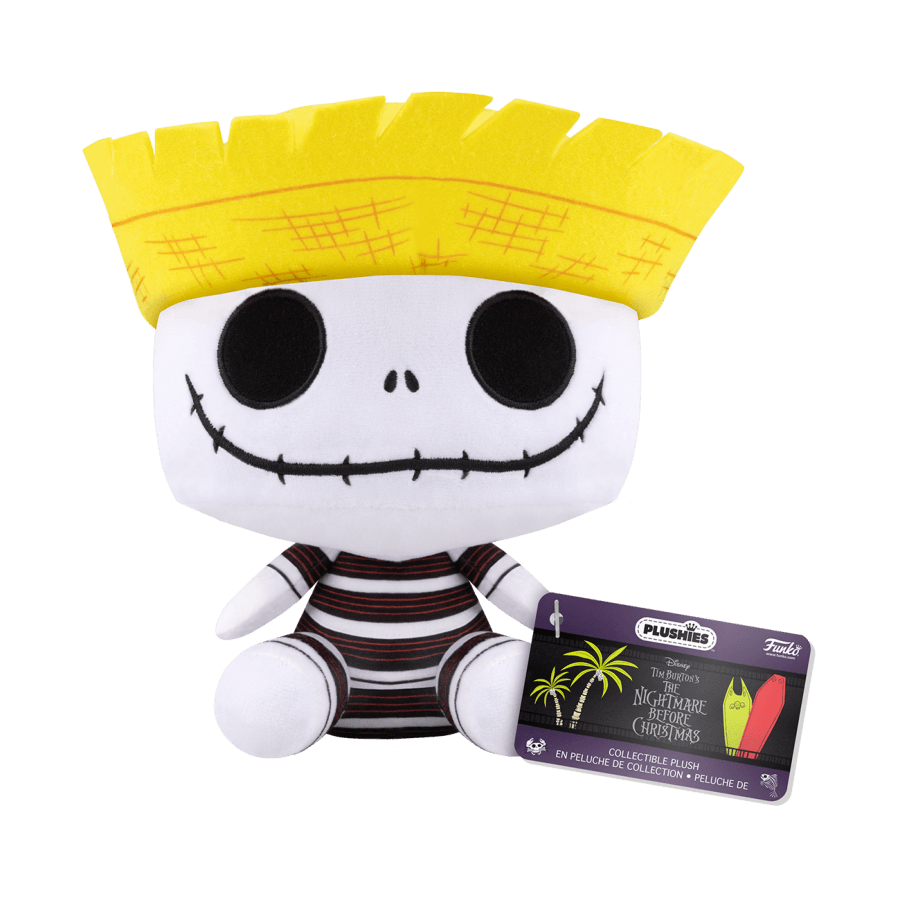 889698807586 The Nightmare Before Christmas - Jack Skellington at the Beach 7" Pop! Plush - Funko - Titan Pop Culture