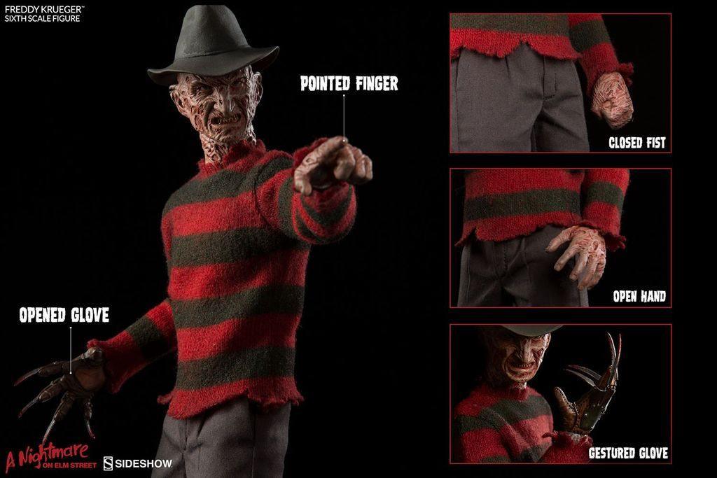 A Nightmare on Elm Street - Freddy Krueger 12" 1:6 Scale Action Figure  Sideshow Collectibles Titan Pop Culture