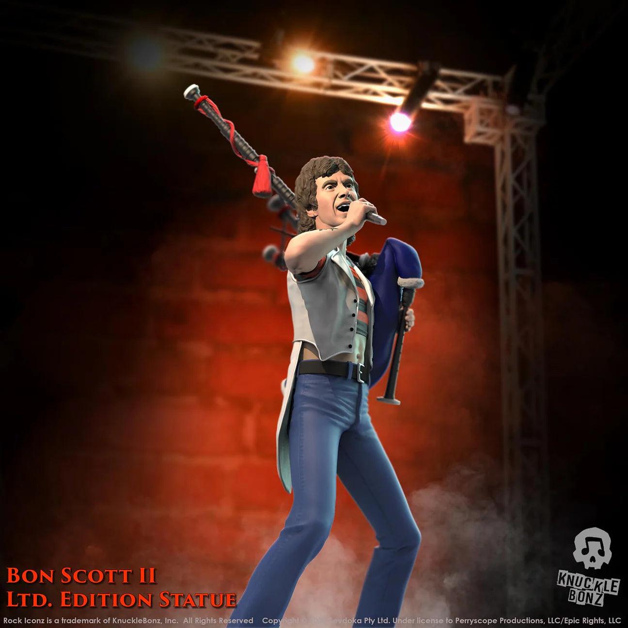 KNUBON200 Bon Scott - Bon Scott with Bagpipes Rock Iconz Statue - KnuckleBonz - Titan Pop Culture