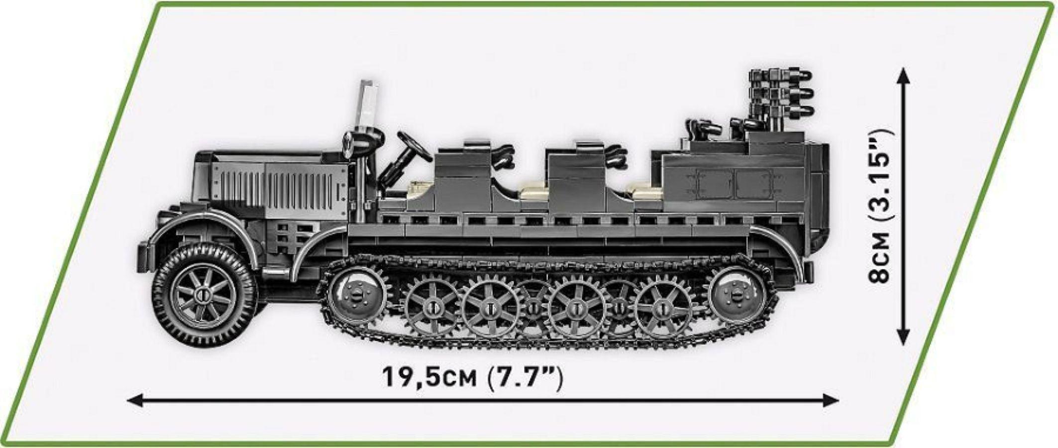 COB2275 World War 2 - Sd.Kfz.7 Half-Track (439 Piece Kit) - Cobi - Titan Pop Culture