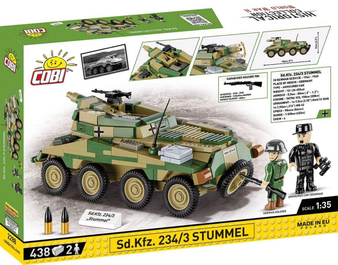COB2288 World War 2 - Sd.Kfz. 234/3 Stummel (438 Piece Kit) - Cobi - Titan Pop Culture