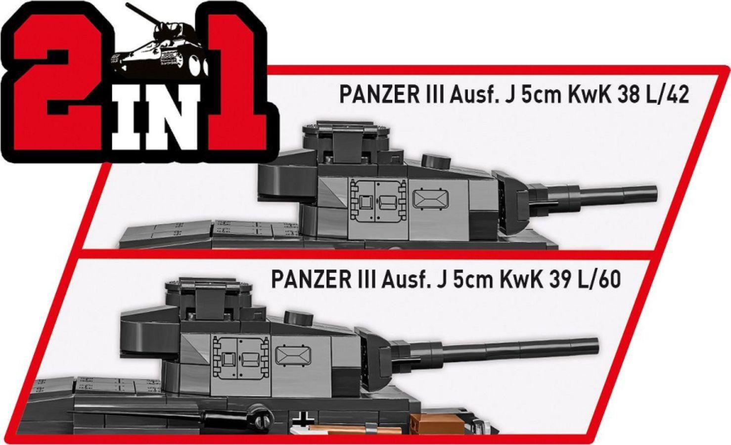 COB2289 World War 2 - Panzer III Ausf.J (590 Piece Kit) - Cobi - Titan Pop Culture