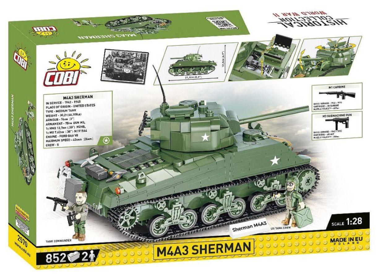 COB2570 World War 2 - M4A3 Sherman (852 Piece Kit) - Cobi - Titan Pop Culture
