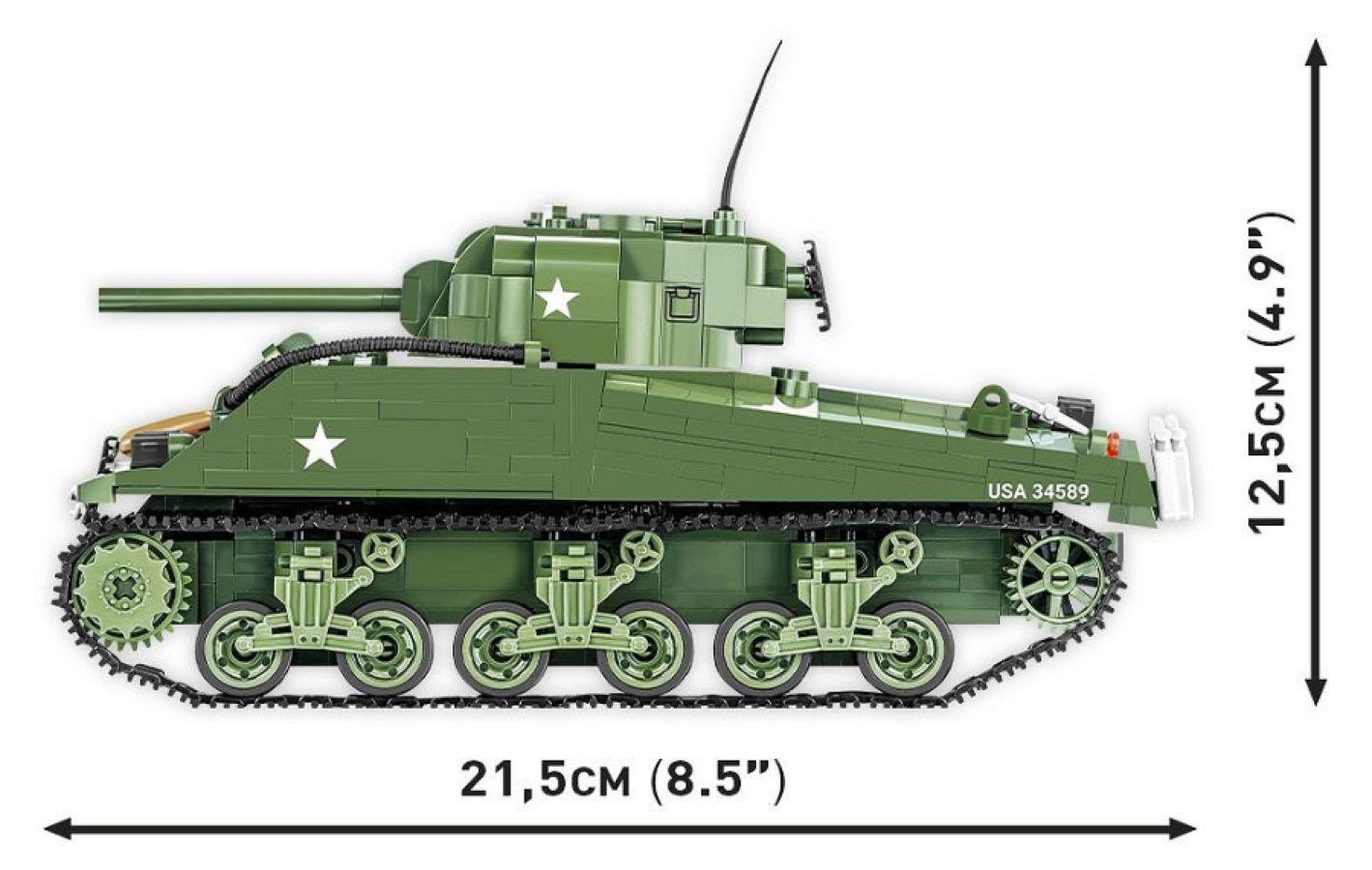 COB2570 World War 2 - M4A3 Sherman (852 Piece Kit) - Cobi - Titan Pop Culture