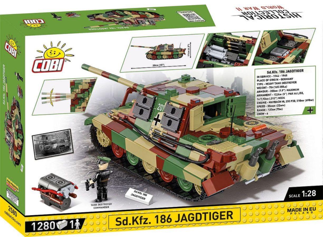 COB2580 World War 2 - Sd.Kfz. 186 - Jagdtiger (1280 Piece Kit) - Cobi - Titan Pop Culture