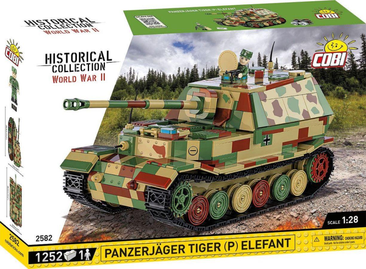 COB2582 World War 2 - Panzerjäger Tiger (P) Elefant (1252 Piece Kit) - Cobi - Titan Pop Culture