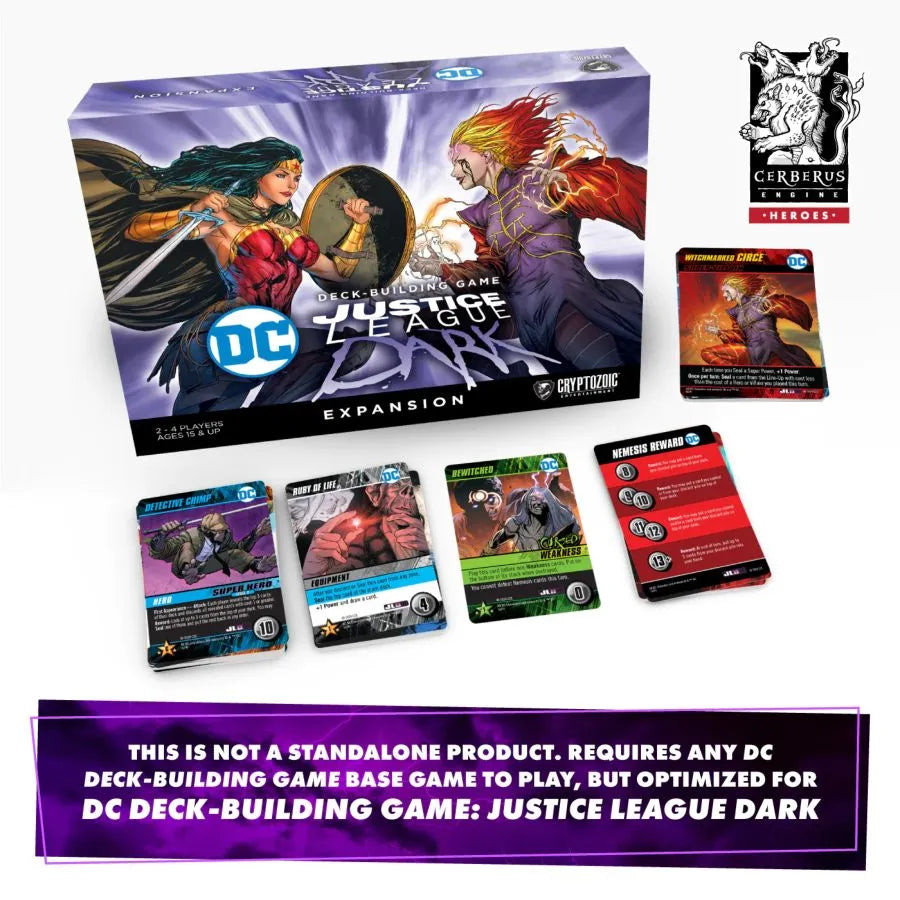 CRY80290 DC Comics - Justice League Dark Deck-Building Game [Expansion Set] - Cryptozoic Entertainment - Titan Pop Culture