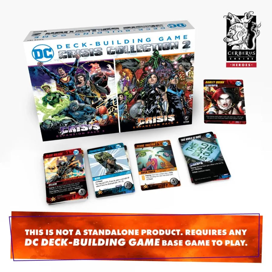 CRY80375 DC Comics - Deck Building Game: Crisis Collection 2 Box Set - Cryptozoic Entertainment - Titan Pop Culture