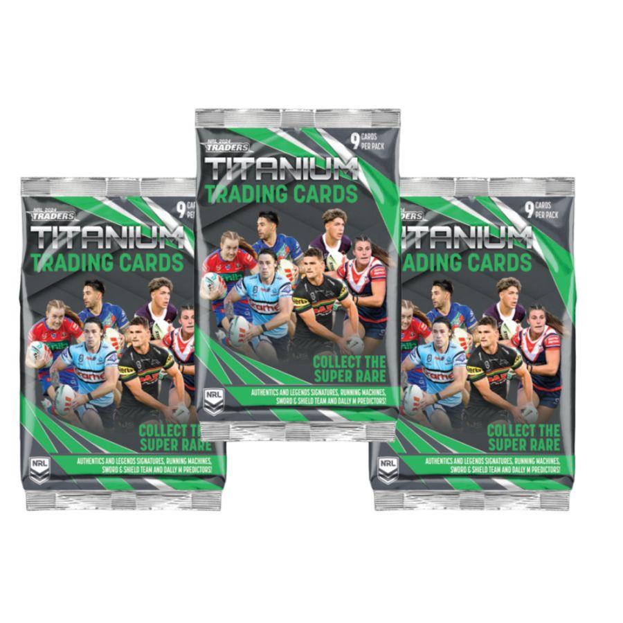 ESP2024TRADERSTITAN Rugby League - 2024 Traders Titanium Hobby Trading Cards (Display of 36) - TLA Merchandise - Titan Pop Culture