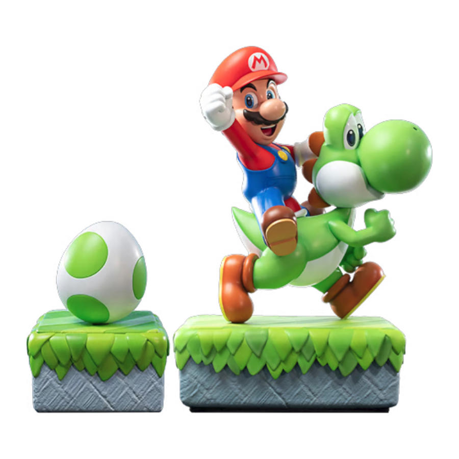 Super Mario - Mario y Yoshi (Edición Exclusiva) Estatua de 19"