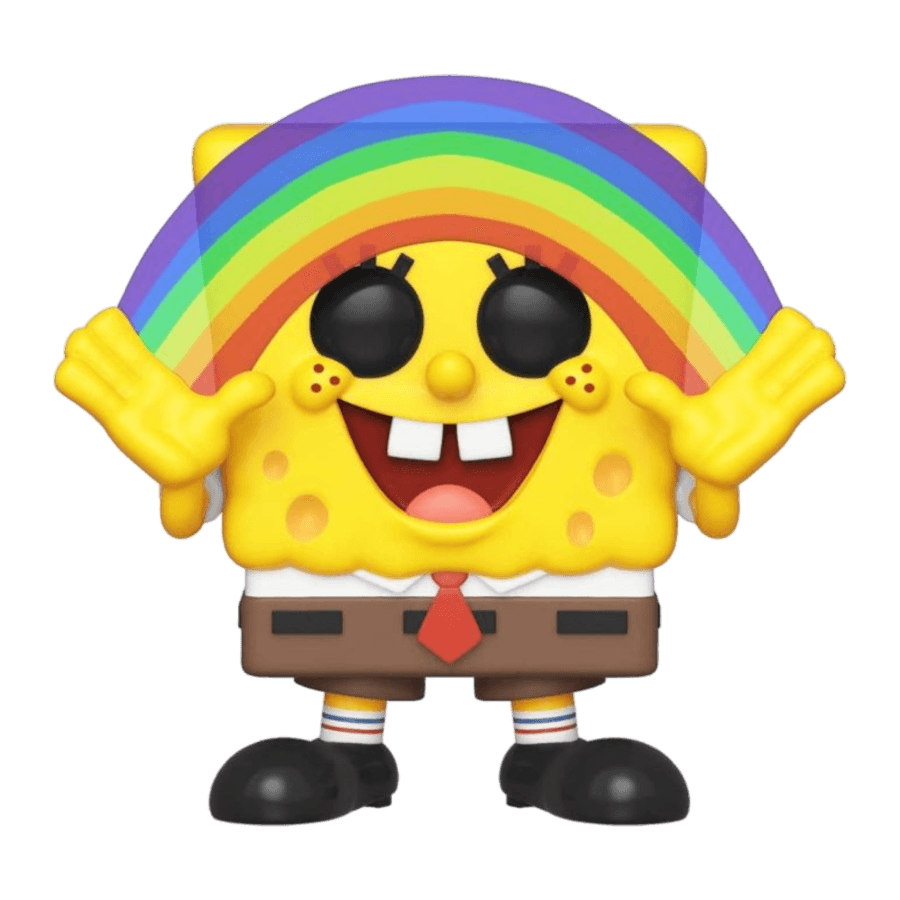 FUN39552 SpongeBob SquarePants - Spongebob Rainbow Pop! Vinyl - Funko - Titan Pop Culture
