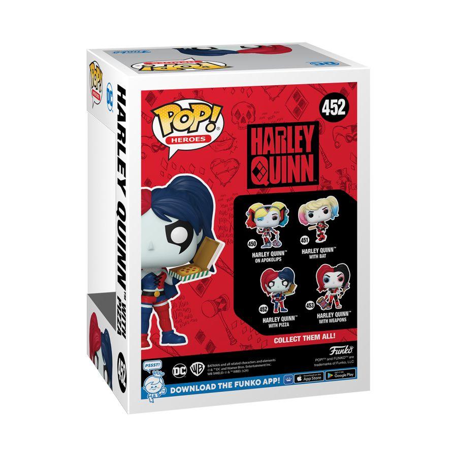 FUN65615 DC Comics - Harley Quinn with Pizza Pop! Vinyl - Funko - Titan Pop Culture