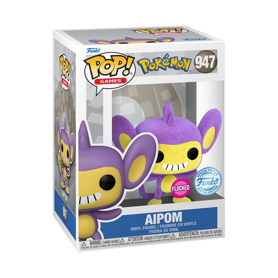 FUN68276 Pokemon - Aipom Flocked Pop! Vinyl [RS] - Funko - Titan Pop Culture