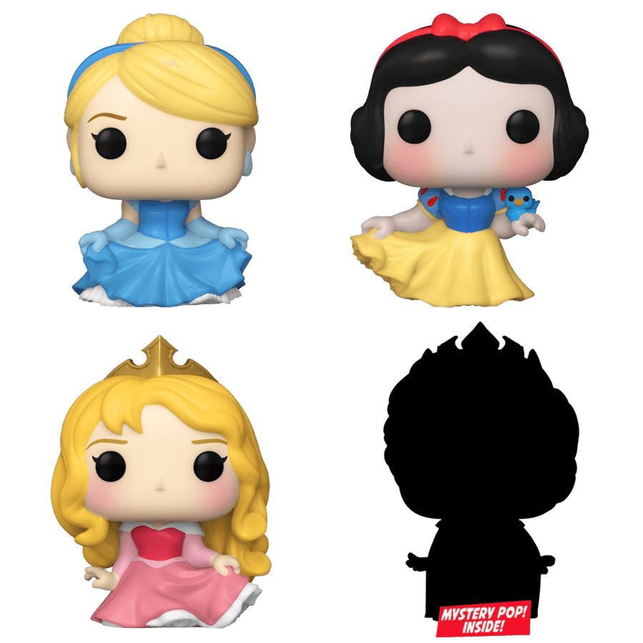 FUN73029 Disney Princess - Cinderella Bitty Pop! 4-Pack - Funko - Titan Pop Culture