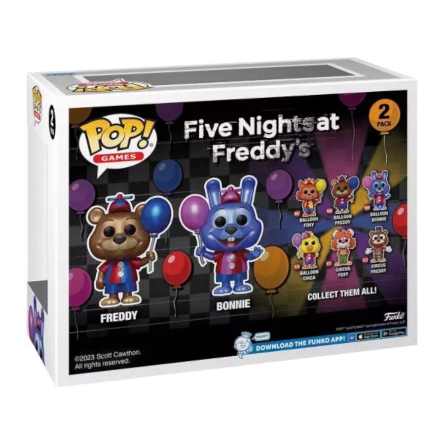 FUN73458 Five Nights At Freddy's - Bonnie & Freddy US Exclusive Metallic Pop! 2-Pack [RS] - Funko - Titan Pop Culture