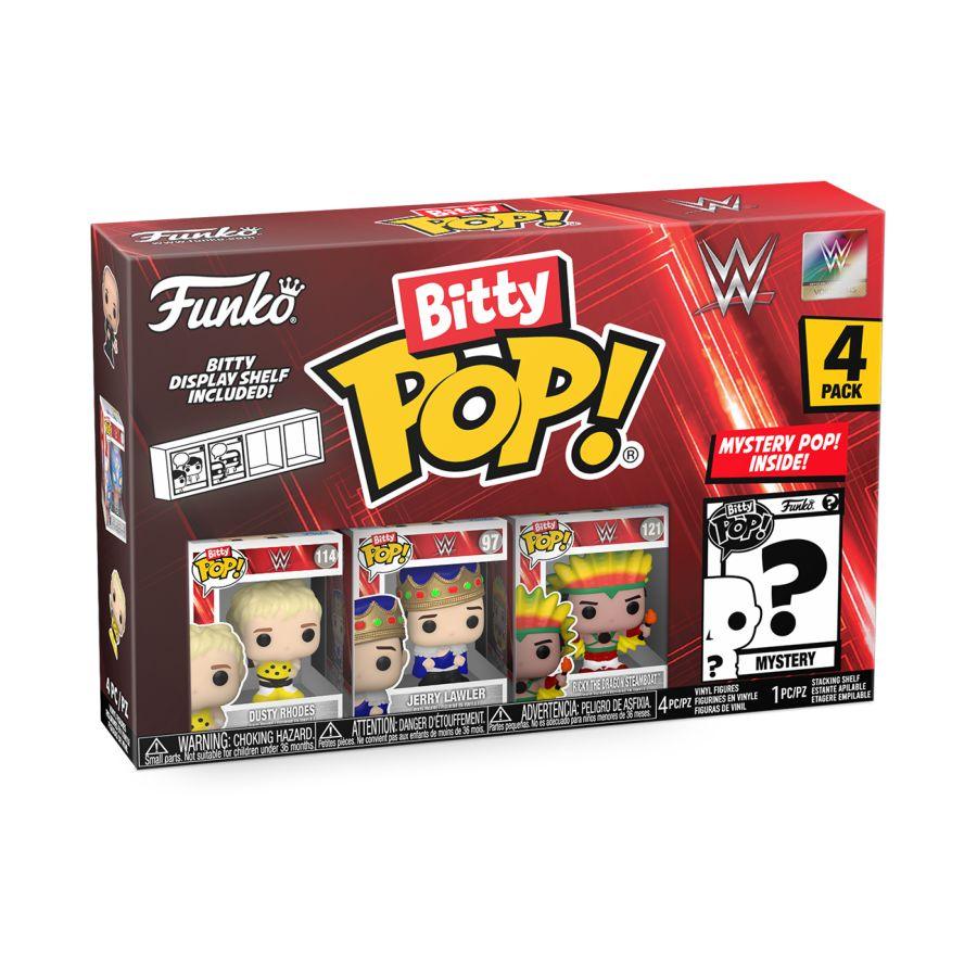 FUN75462 WWE - Dusty Rhodes Bitty Pop! 4-Pack - Funko - Titan Pop Culture