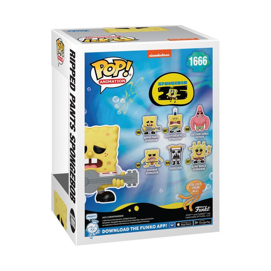 FUN75735 Spongebob: 25th Anniversary - Ripped Pants Spongebob Pop! Vinyl - Funko - Titan Pop Culture