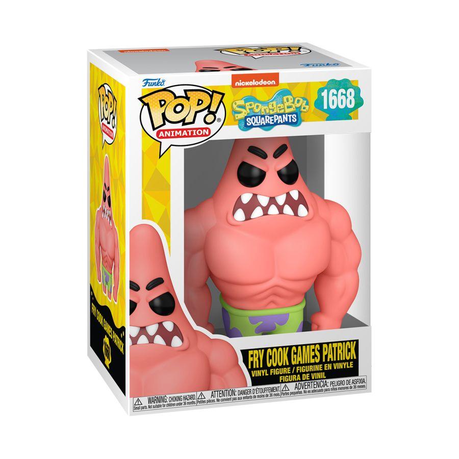 FUN75736 Spongebob: 25th Anniversary - Fry Cook Games Patrick Pop! Vinyl - Funko - Titan Pop Culture