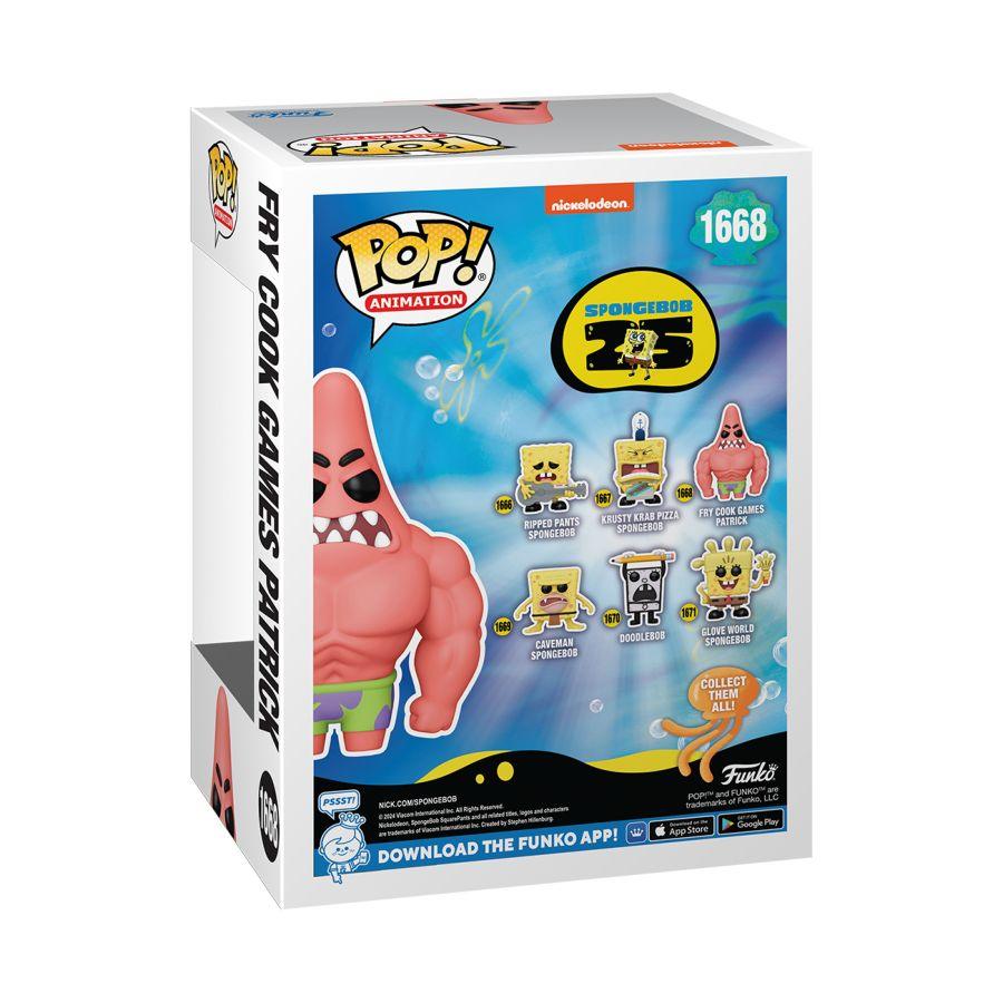 FUN75736 Spongebob: 25th Anniversary - Fry Cook Games Patrick Pop! Vinyl - Funko - Titan Pop Culture