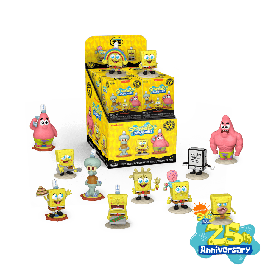 FUN76102 Spongebob: 25th Anniversary - Mystery Minis (Display of 12) - Funko - Titan Pop Culture