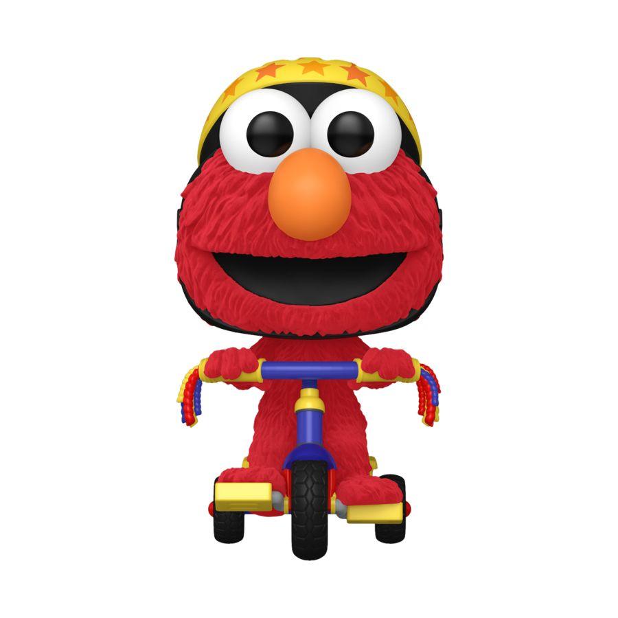 FUN76781 Sesame Street - Elmo on Trike US Exclusive Flocked Pop! Ride [RS] - Funko - Titan Pop Culture
