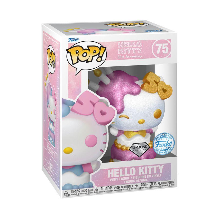 FUN76785 Hello Kitty 50th - Hello Kitty Cake DGL US Exclusive Pop! Vinyl [RS] - Funko - Titan Pop Culture