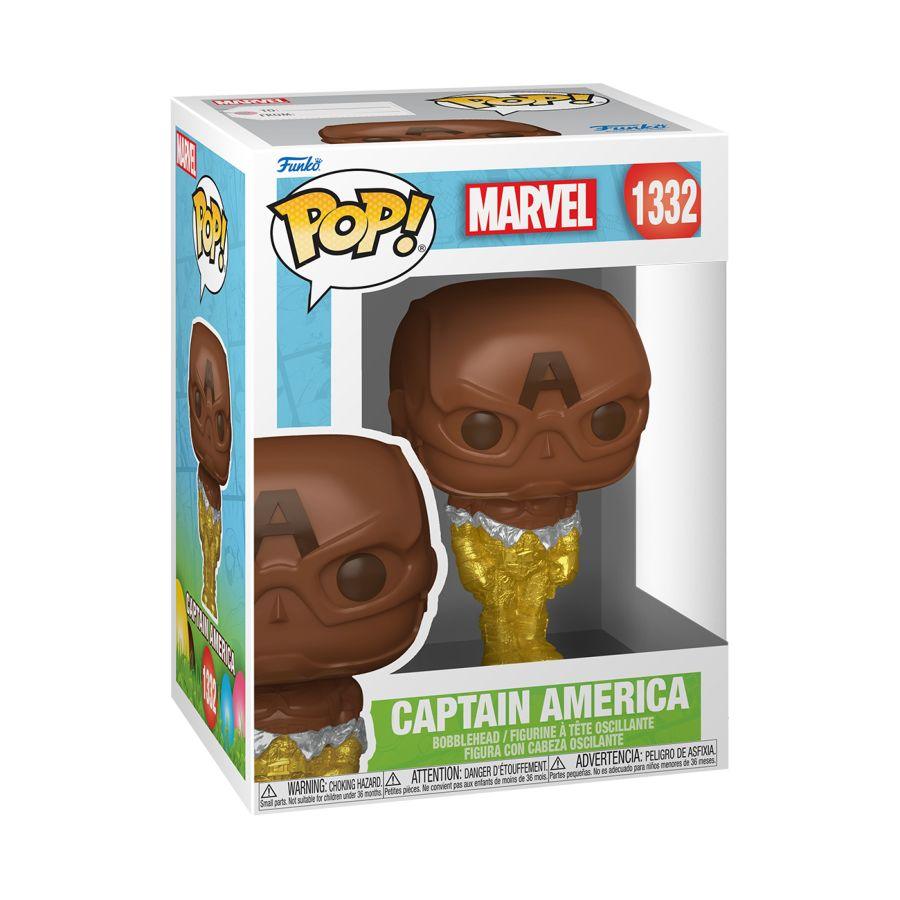 FUN77170 Marvel Comics - Captain America (Easter Chocolate) Pop! Vinyl - Funko - Titan Pop Culture