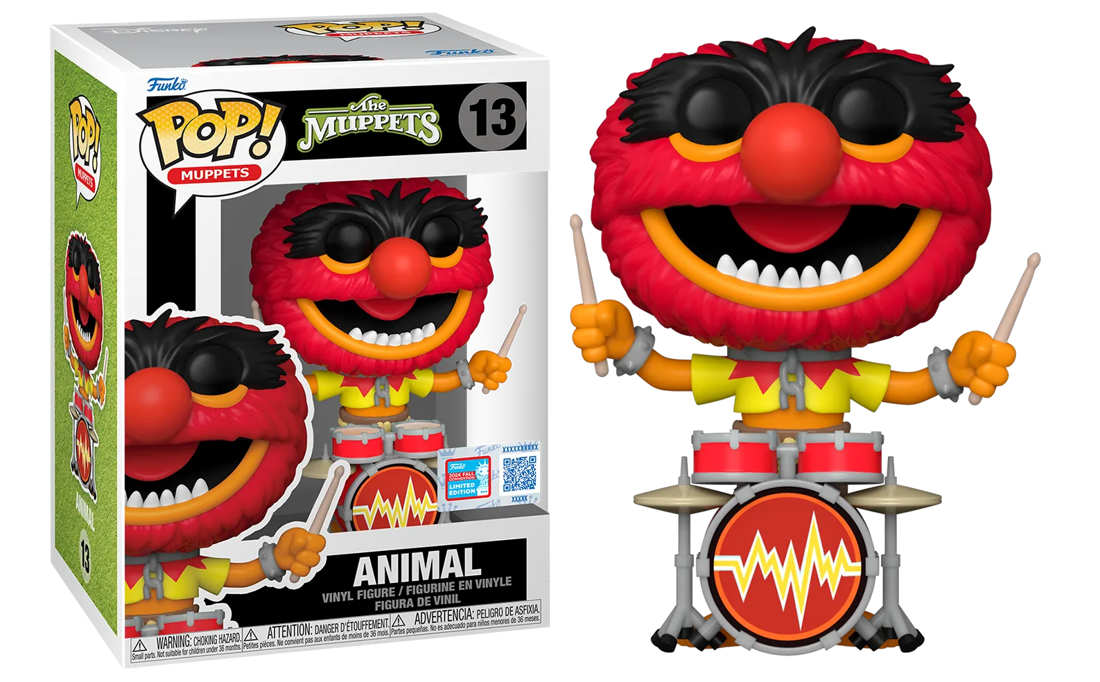 FUN78692 The Muppets (2024) - Animal on Drums NYCC 2024 US Exclusive Pop! Vinyl [RS] - Funko - Titan Pop Culture