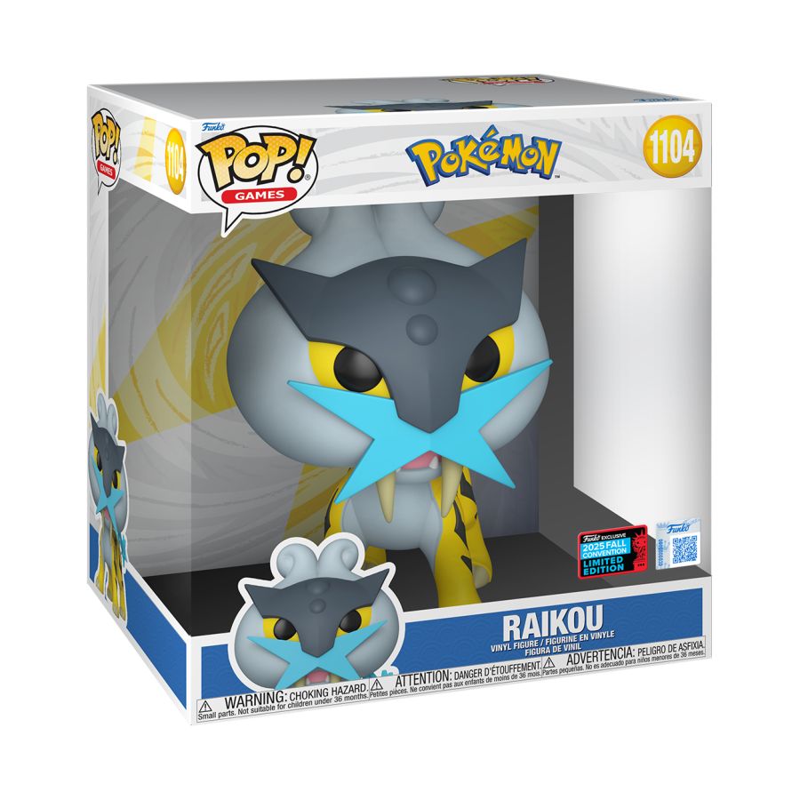 Pokemon - Raikou 10" Pop! Vinyl 2025 NYCC Exclusive [RS]