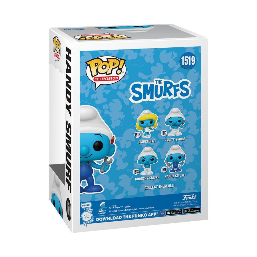 FUN79258 Smurfs - Handy Smurf Pop! Vinyl - Funko - Titan Pop Culture