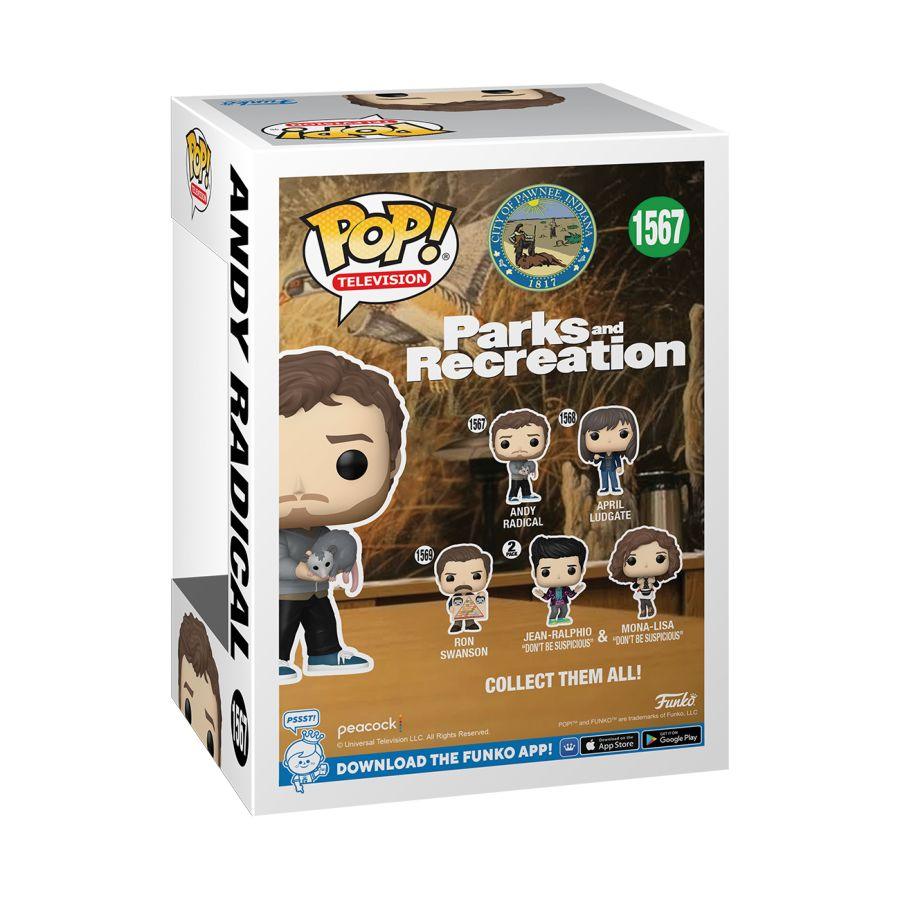 FUN80171 Parks & Recreations: 15th Anniversary - Andy Radical Pop! Vinyl - Funko - Titan Pop Culture