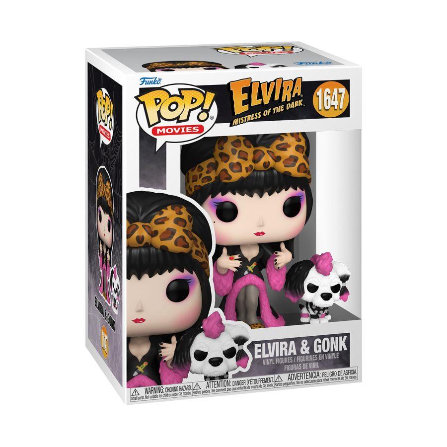 FUN80694 Elvira - Elvira & Gonk Pop! Vinyl - Funko - Titan Pop Culture