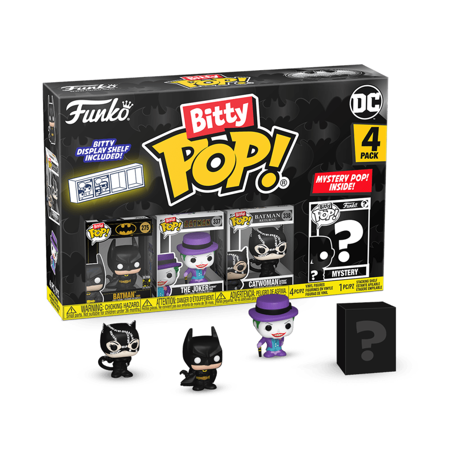 FUN81127 Batman: 85th Anniversary - Batman Bitty Pop! 4-Pack - Funko - Titan Pop Culture