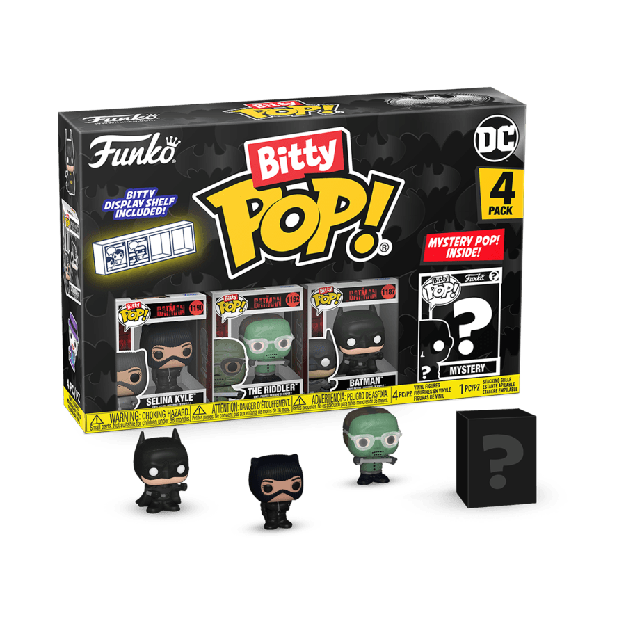 FUN81128 Batman: 85th Anniversary - Catwoman Bitty Pop! 4-Pack - Funko - Titan Pop Culture