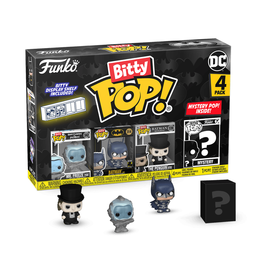 FUN81129 Batman: 85th Anniversary - Mr. Freeze Bitty Pop! 4-Pack - Funko - Titan Pop Culture