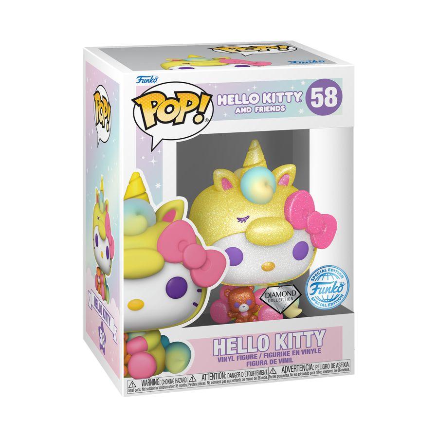 FUN82097 Hello Kitty - Hello Kitty Unicorn US Exclusive Diamond Glitter Pop! Vinyl [RS] - Funko - Titan Pop Culture