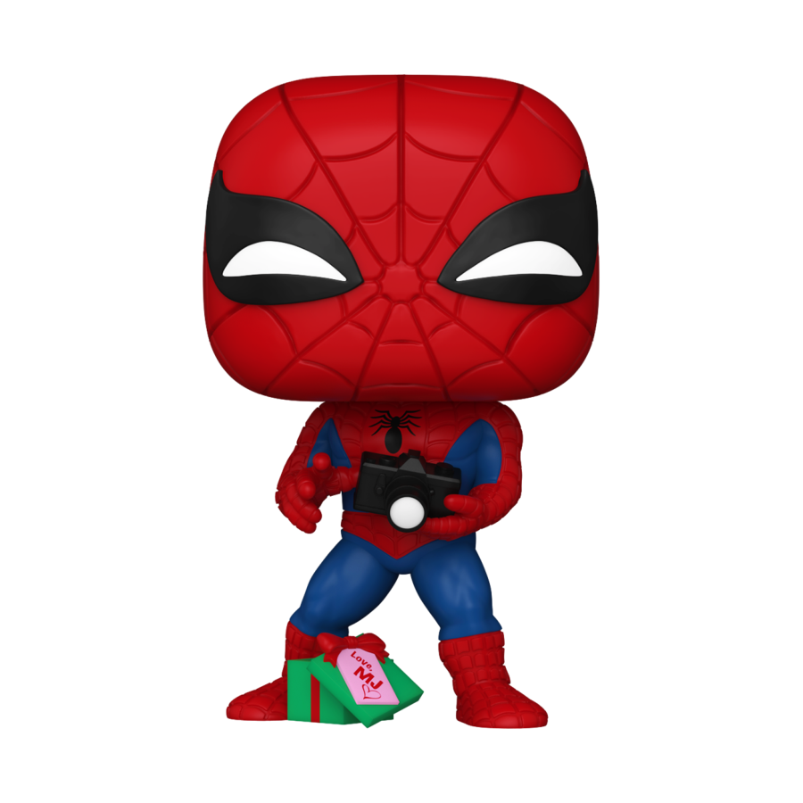 FUN82877 Marvel - Spider-Man with Gift (Holiday) Pop! Vinyl - Funko - Titan Pop Culture