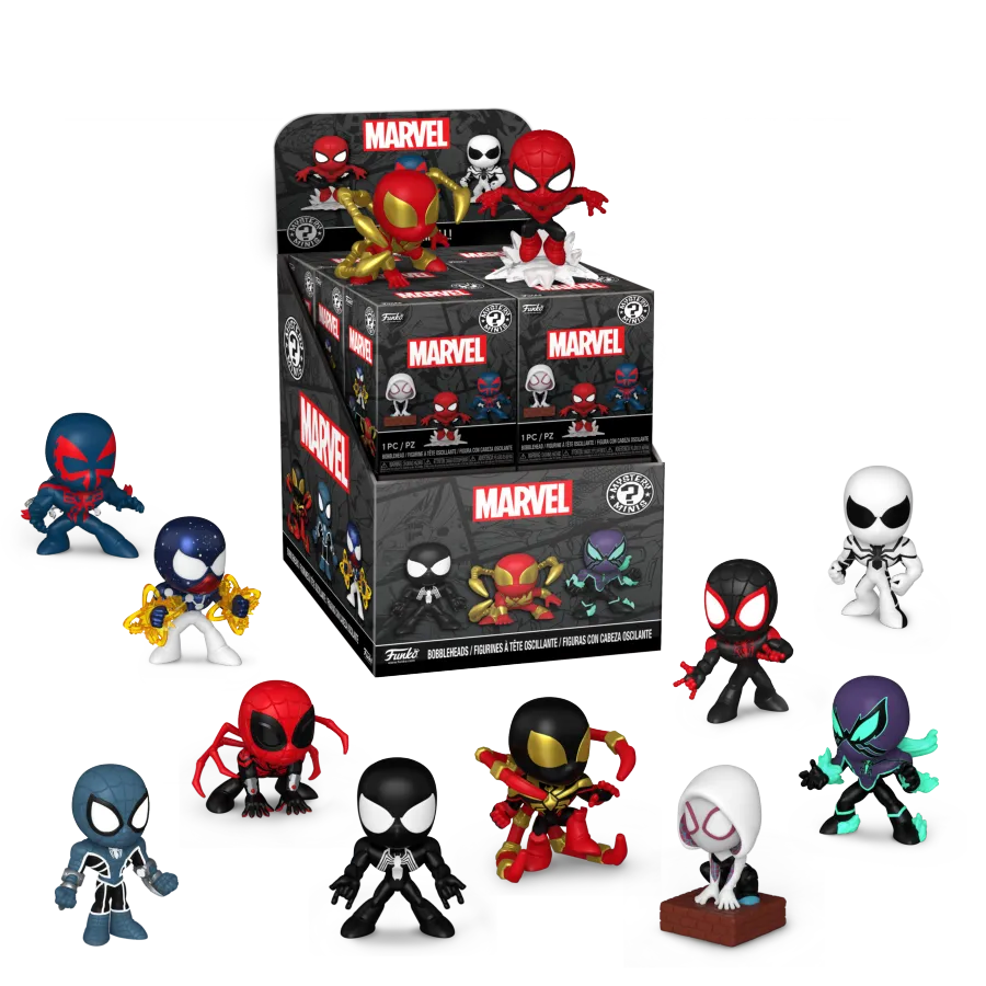 FUN83754 Marvel Comics - Spider-Man Comics Mystery Minis (Display of 12) - Funko - Titan Pop Culture