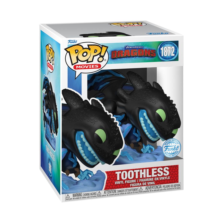 FUN84428 How to Train Your Dragon - Toothless with Lightning US Exclusive Pop! Vinyl Premium [RS] - Funko - Titan Pop Culture