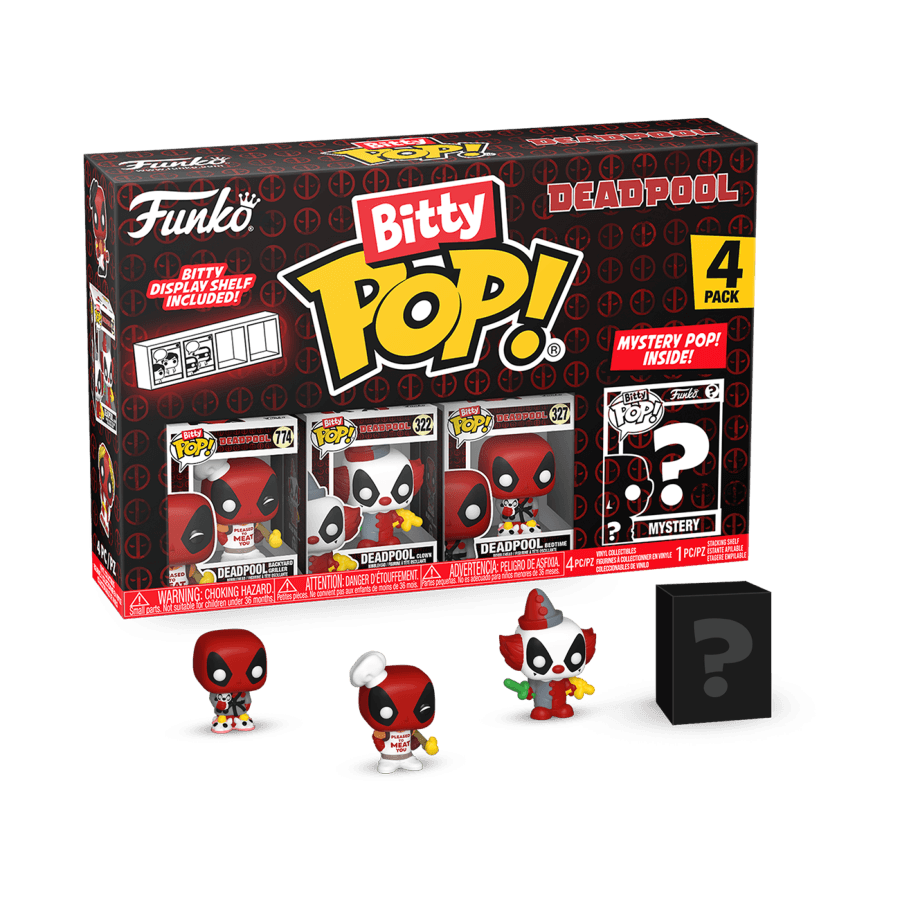 FUN84959 Deadpool - BBQ Master Bitty Pop! 4 -Pack - Funko - Titan Pop Culture