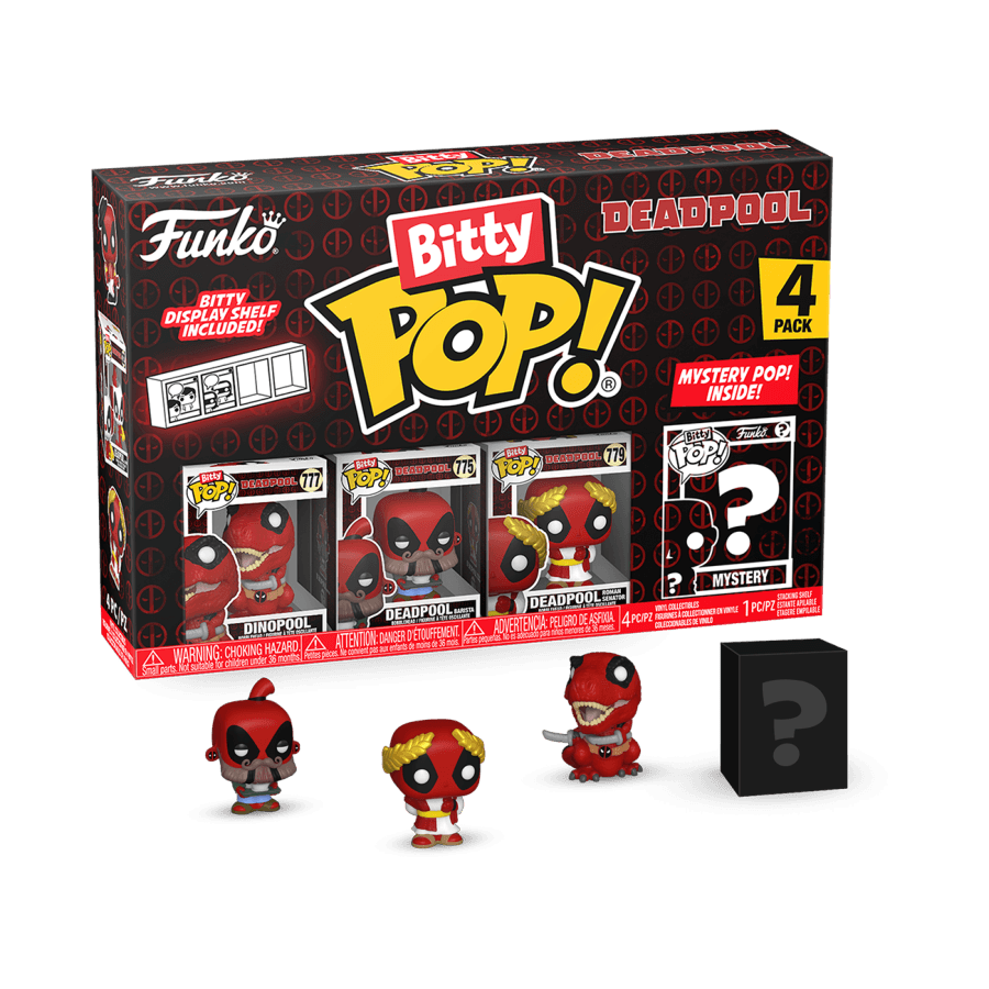 FUN84961 Deadpool - Dinopool Bitty Pop! 4 -Pack - Funko - Titan Pop Culture