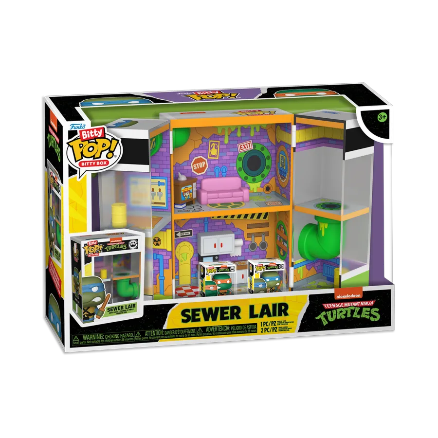 Teenage Mutant Ninja Turtles - Sewer Home Bitty Box Playset