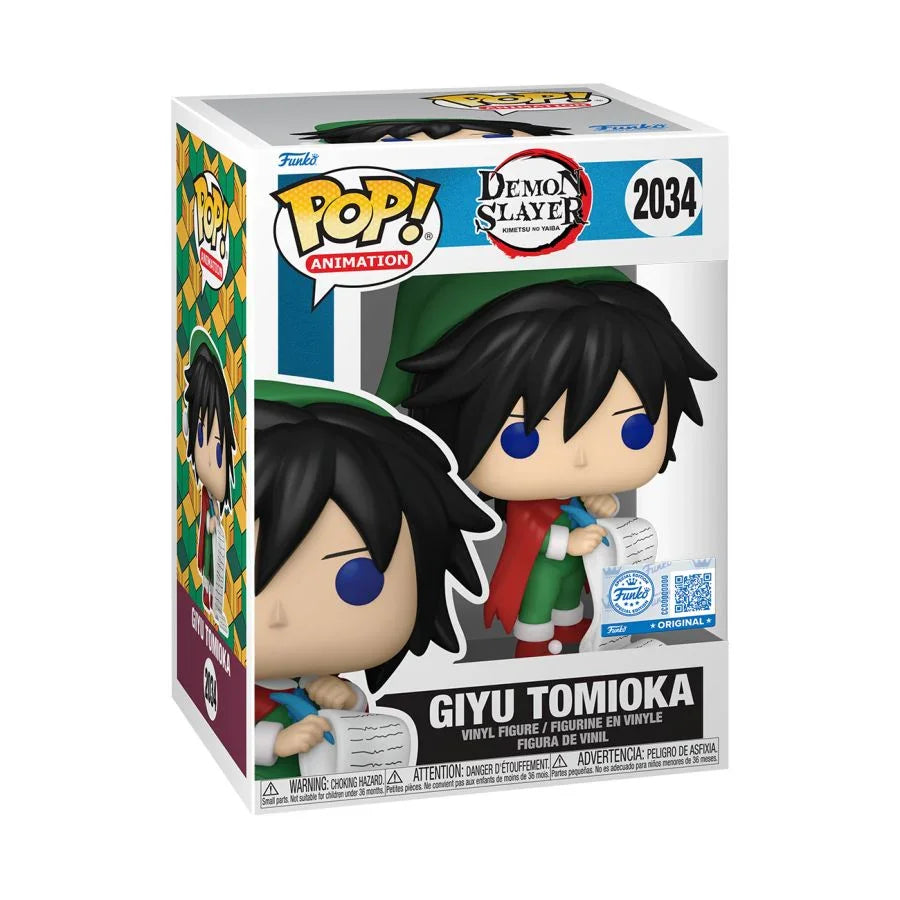 Demon Slayer - Giyu Tomioka (Holiday) Vinilo Pop! Exclusivo para EE. UU. [RS]