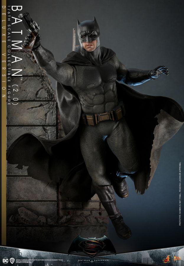 HOTMMS732 Batman v Superman: Dawn of Justice - Batman (2.0) Deluxe 1:6 Scale Collectable Action Figure - Hot Toys - Titan Pop Culture