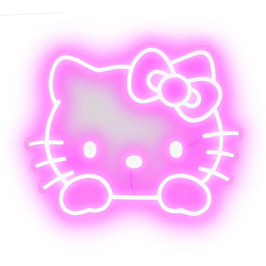 IKO1965 Hello Kitty - Pink Neon Sign - Ikon Collectables - Titan Pop Culture